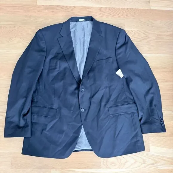 Peter Millar 100% Wool Blazer Black 48R Classic Fit